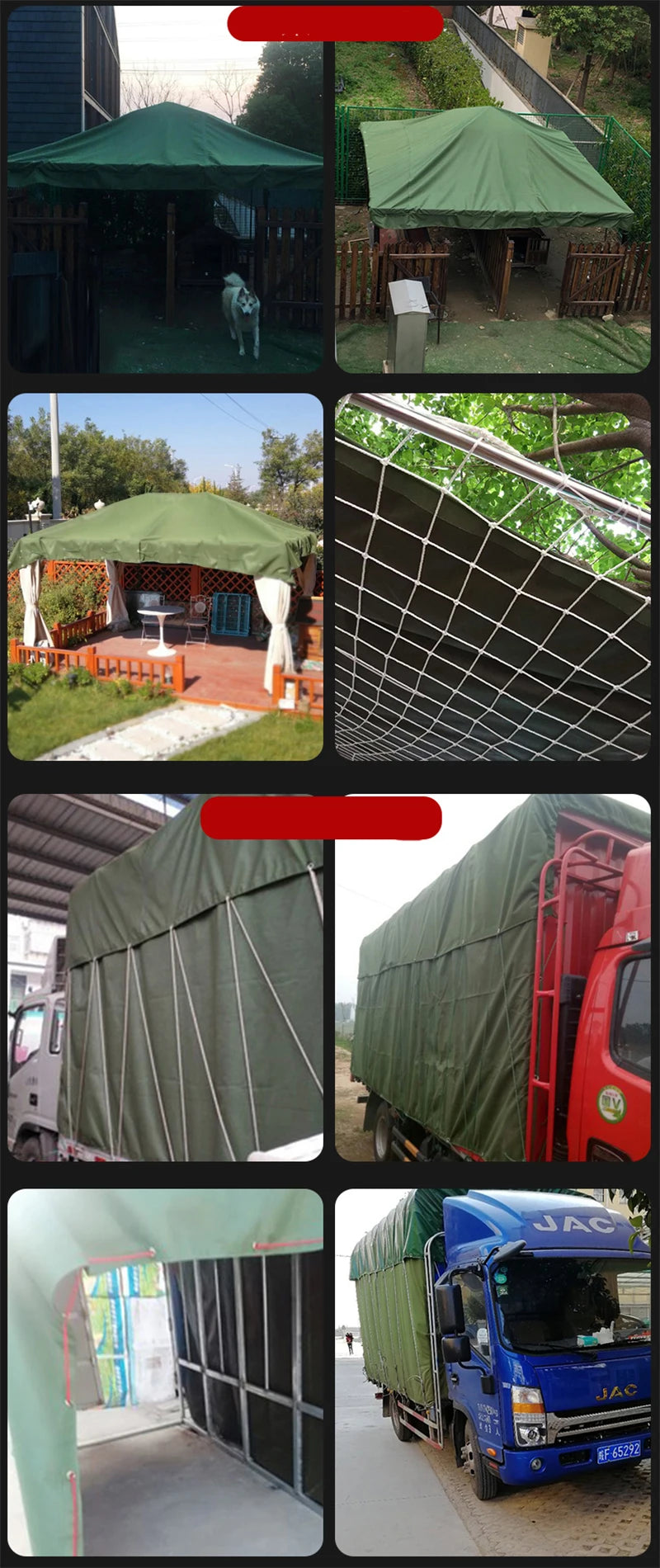 Thick 0.85mm Heavy Duty Organic Silicone Canvas Tarpaulin Outdoor Cargo Pile Waterproof Cover Boat Truck Canopy Rainproof Cloth