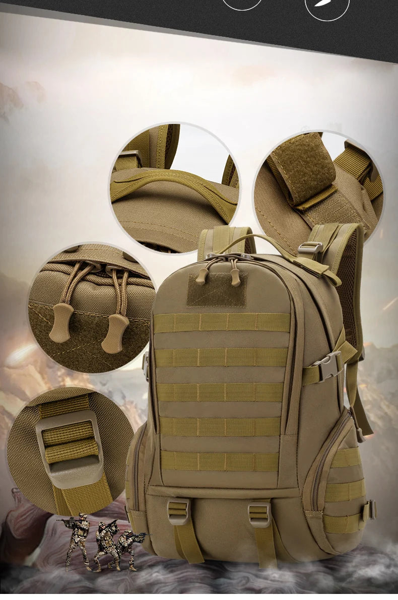 Large Capacity Climbing Backpack Camouflage Tactical Bag Outdoor Sport Hiking Travel Camping Bag Trip Camping Backpack X450A