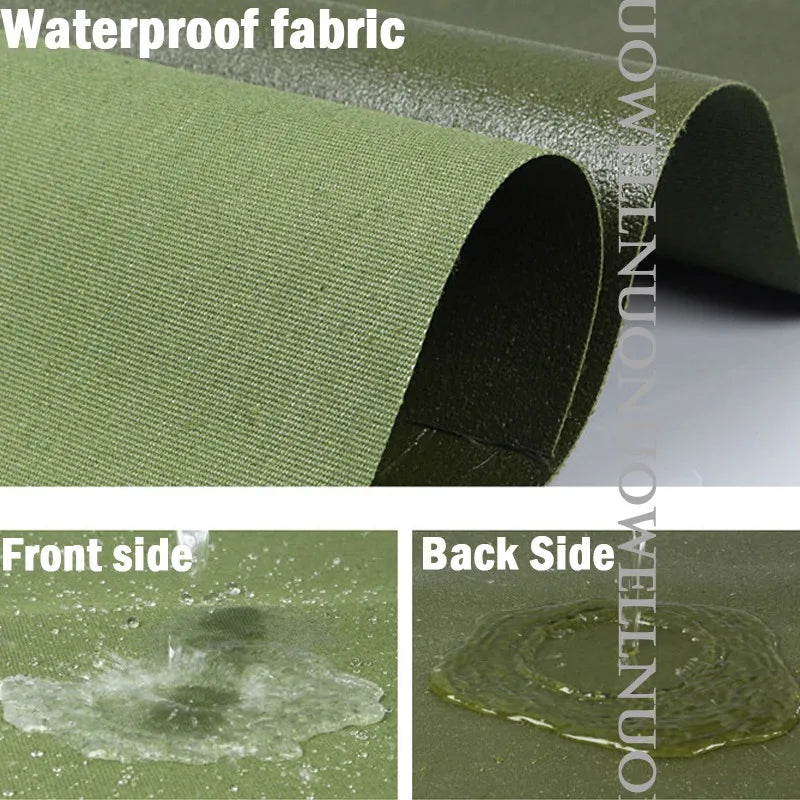 Thick 0.85mm Heavy Duty Organic Silicone Canvas Tarpaulin Outdoor Cargo Pile Waterproof Cover Boat Truck Canopy Rainproof Cloth
