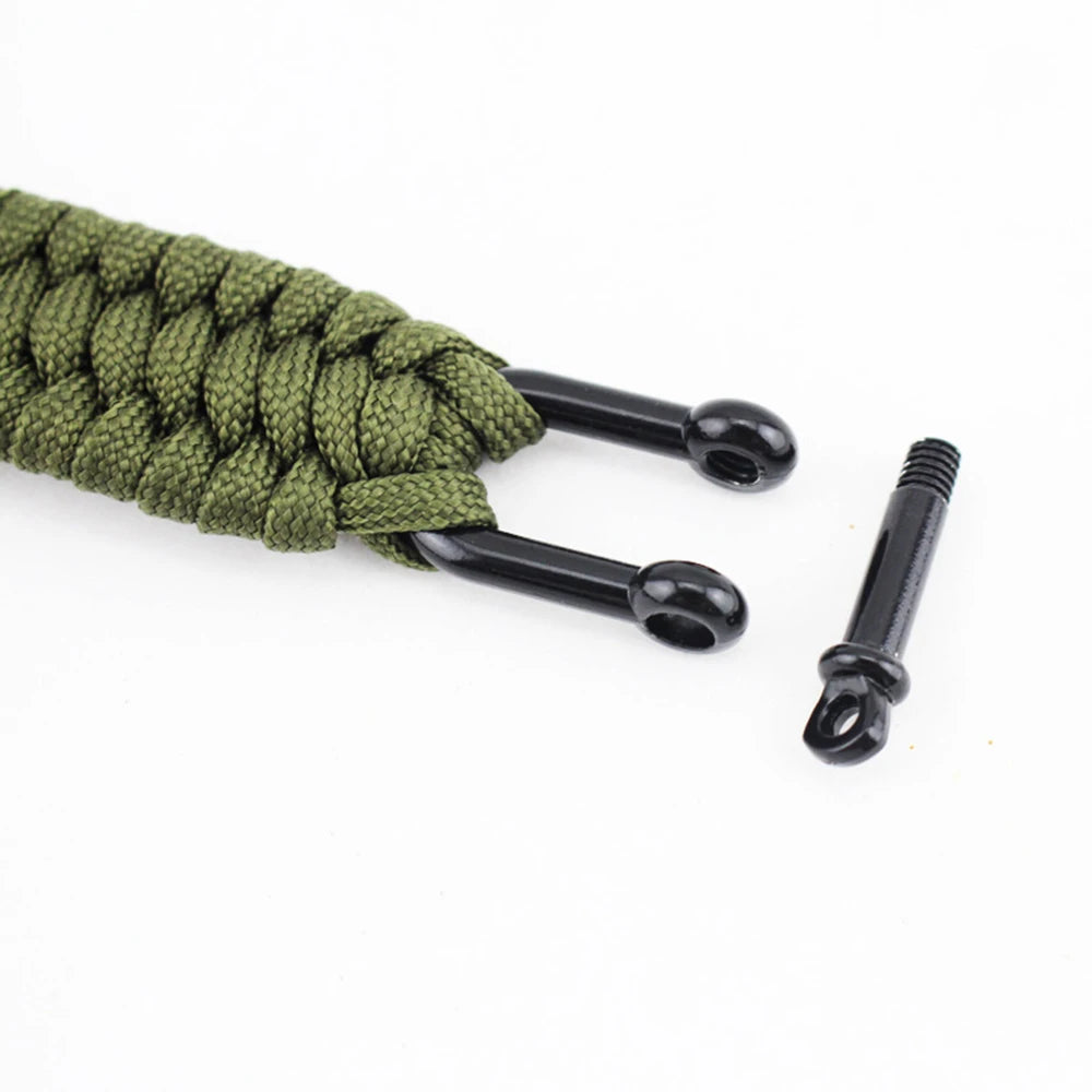 Eif Dock Outdoor Survival Paracord Nylon Rope Bracelet Survival Kit For Men Outdoor Emergency Survival Parachute Dropshipping