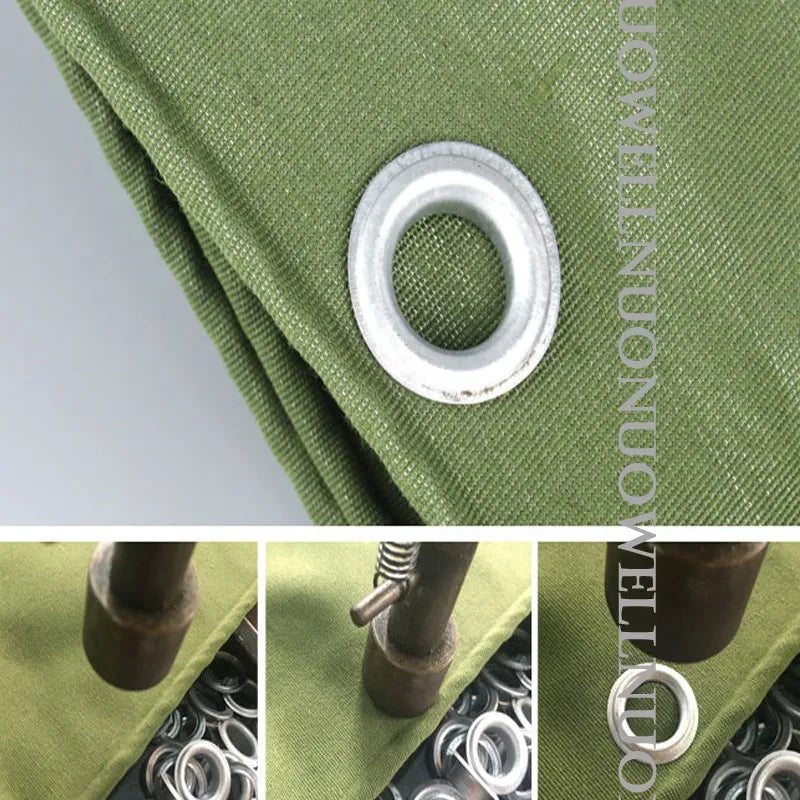 Thick 0.85mm Heavy Duty Organic Silicone Canvas Tarpaulin Outdoor Cargo Pile Waterproof Cover Boat Truck Canopy Rainproof Cloth