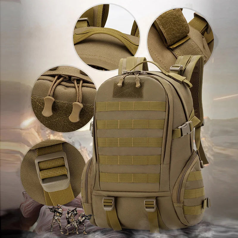 Large Capacity Climbing Backpack Camouflage Tactical Bag Outdoor Sport Hiking Travel Camping Bag Trip Camping Backpack X450A