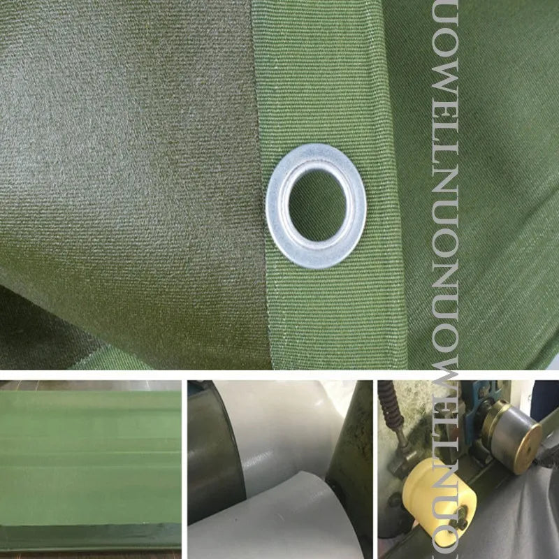 Thick 0.85mm Heavy Duty Organic Silicone Canvas Tarpaulin Outdoor Cargo Pile Waterproof Cover Boat Truck Canopy Rainproof Cloth