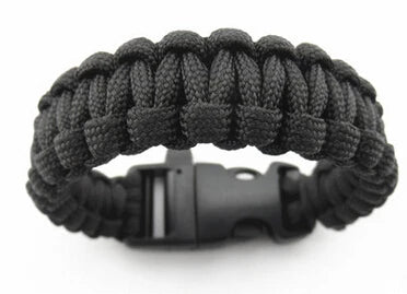 Camping Hiking Survival Parachute Cord Bracelet For Men Rope With Whistle Buckle Emergency Kit Wristbands Men Jewelry 2022