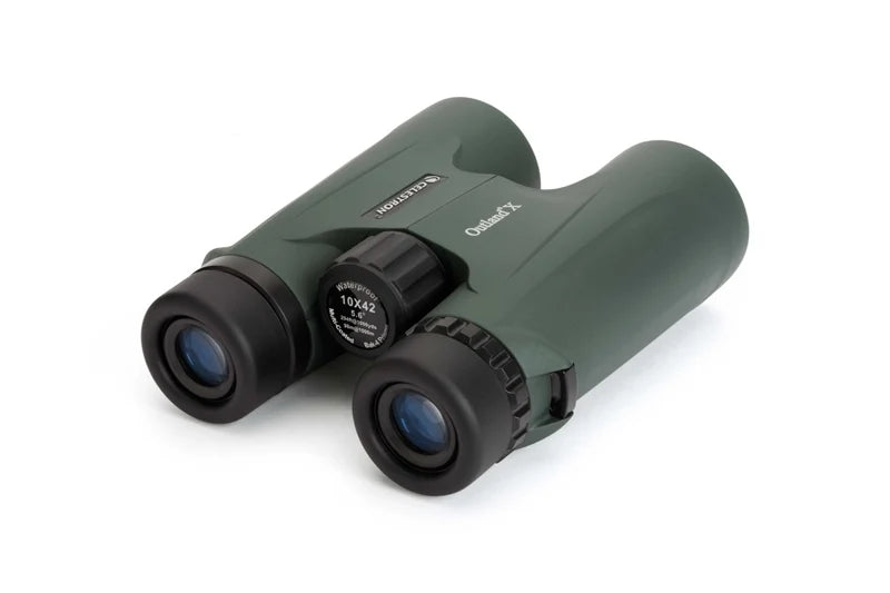 Celestron Outland X 8x42 10X42 Green Binoculars Waterproof & Fogproof Binoculars for Adults Multi-Coated Optics and BaK-4 Prisms