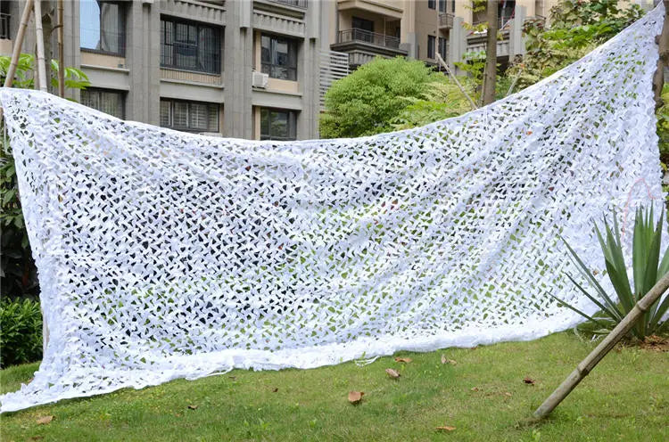 Welead 1.5m White Reinforced Camouflage Net Army Garden Decoration Fence Shade Hiding Mesh Outdoor 2m 3m 4m 5m 6m 7m 8m