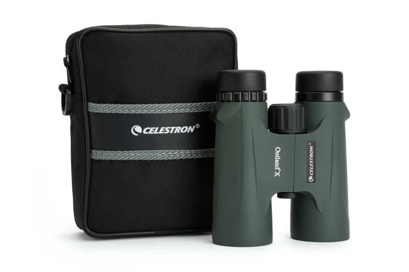 Celestron Outland X 8x42 10X42 Green Binoculars Waterproof & Fogproof Binoculars for Adults Multi-Coated Optics and BaK-4 Prisms