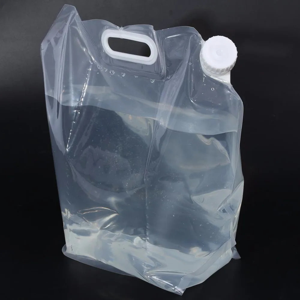 Portable Outdoor Water Bag Foldable Drinking Bag Camp Cooking Picnic BBQ Water Container Bag Carrier Car 10L Water Tank