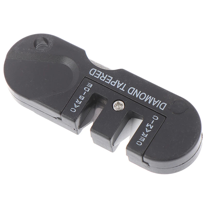 Portable Tungsten Ceramic Carbide Knife Whetstone Sharpener Sharpen Fish Hook Pocket Tool Camp Hike Outdoor