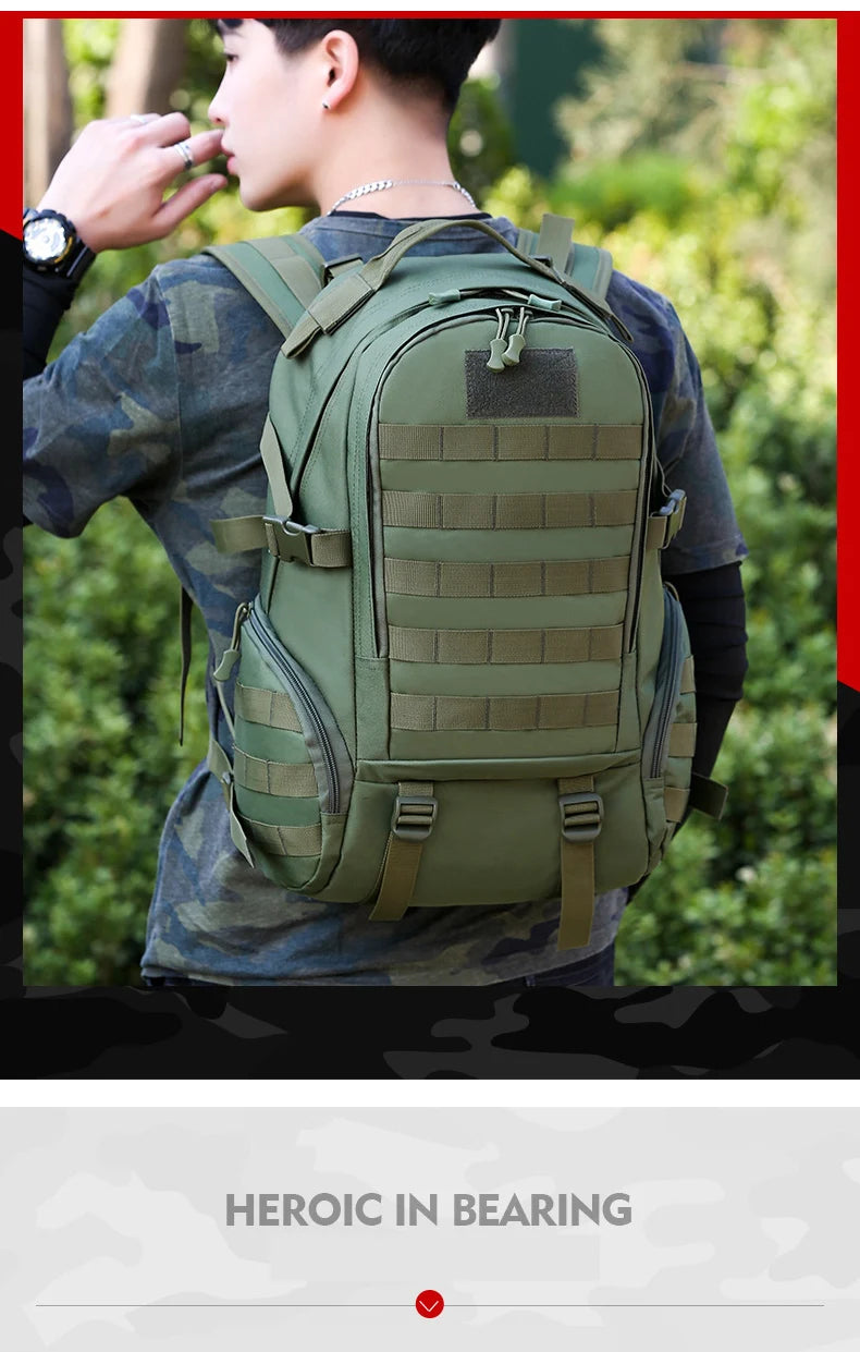 Large Capacity Climbing Backpack Camouflage Tactical Bag Outdoor Sport Hiking Travel Camping Bag Trip Camping Backpack X450A