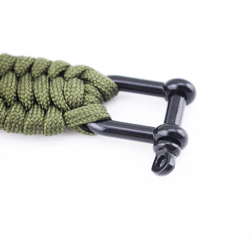 Eif Dock Outdoor Survival Paracord Nylon Rope Bracelet Survival Kit For Men Outdoor Emergency Survival Parachute Dropshipping