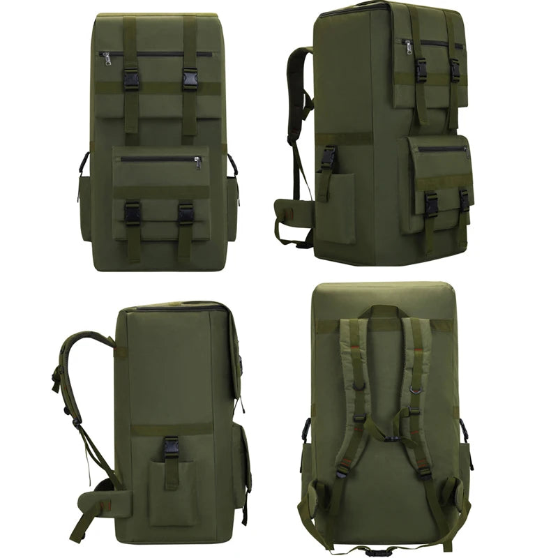 120L Men Hiking Bag Camping Backpack Large Outdoor Climbing Trekking Travel Tactical Bags Luggage Bag Shoulder