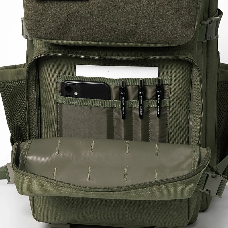 45L Tactical Backpack survival Bag Hunting MOLLE Backpack GYM For Men EDC Outdoor Hiking Rucksack Witch Bottle Holder