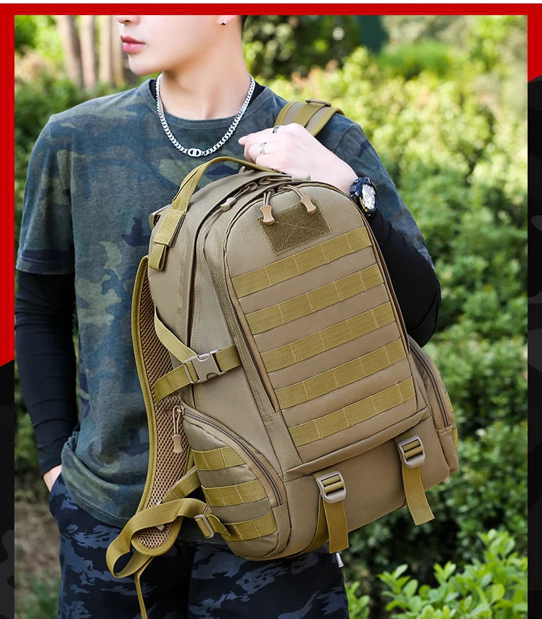 Large Capacity Climbing Backpack Camouflage Tactical Bag Outdoor Sport Hiking Travel Camping Bag Trip Camping Backpack X450A