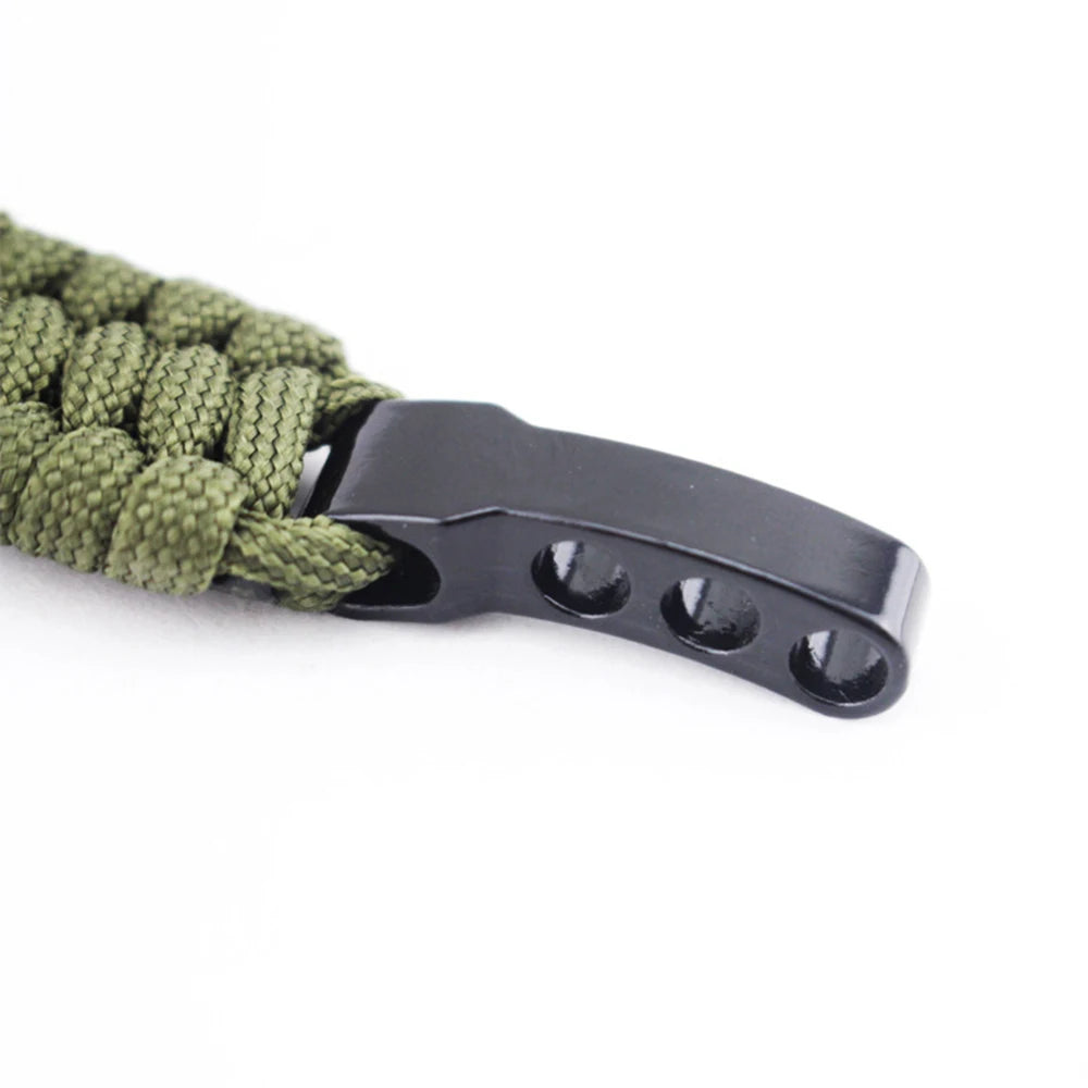 Eif Dock Outdoor Survival Paracord Nylon Rope Bracelet Survival Kit For Men Outdoor Emergency Survival Parachute Dropshipping