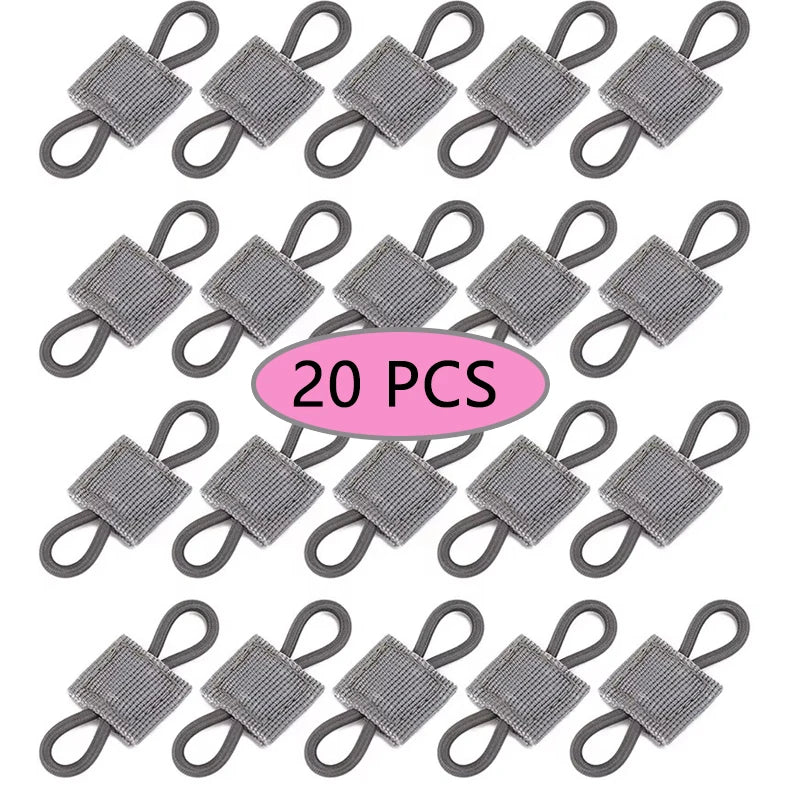 10pcs MOLLE Elastic Nylon Webbing Ribbon Buckle Outdoor Hiking Hunting Backpack Vest PTT Antenna Stick Pipe Binding Retainer