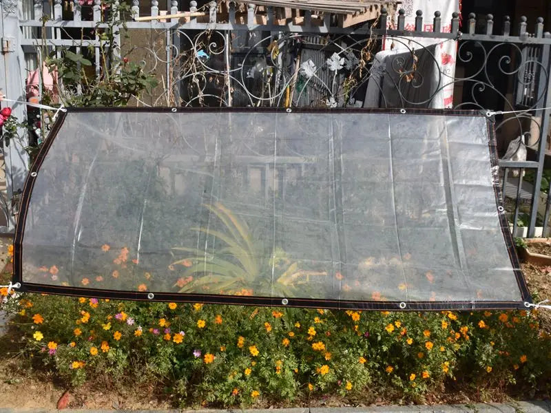 0.1mm PE Plastic Tarpaulin Outdoor Winter Snow Tarp Garden Patio Plants Cover House Tarp Pergolas Canopy ,Pets House Raincover