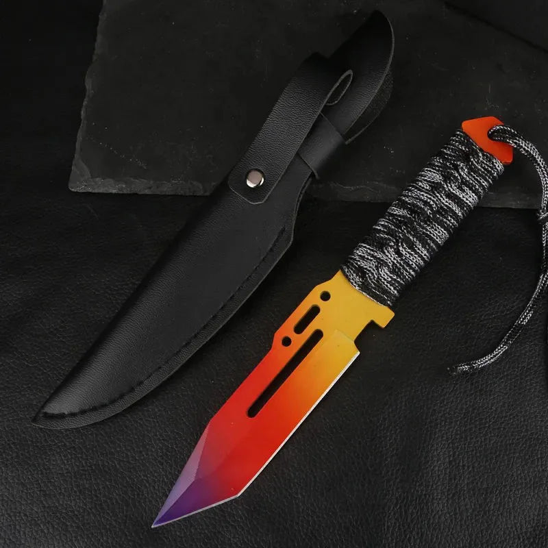 NEW Outdoor EDC Self-Defense Knife, Outdoor High Hardness Lifeguard Knife, Stainless Steel Knife for Camping Climbing