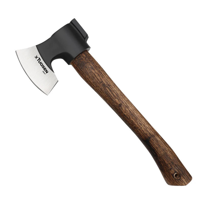 Camping Survival Axe Outdoor Tactical Self Defense Axes Multifunctional Fire Cutting Firewood Axe Wooden Handled Hand Axes
