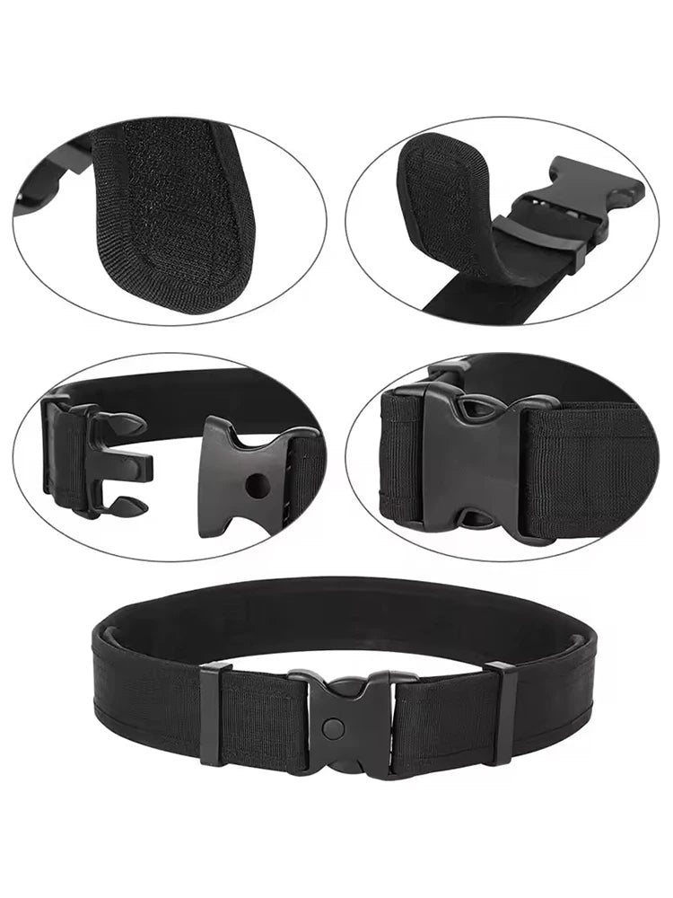 Tactical Waist Belt Training Duty Security Equipment Set Multifunctional Nylon Waterproof Waist Bag Ten Piece Set Accessories