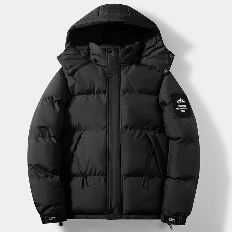 Outdoor Men's Hiking Camping Windproof Breathable Warm Cotton Clothing Winter Comfortable Fashionable and Trendy Hooded Jacket