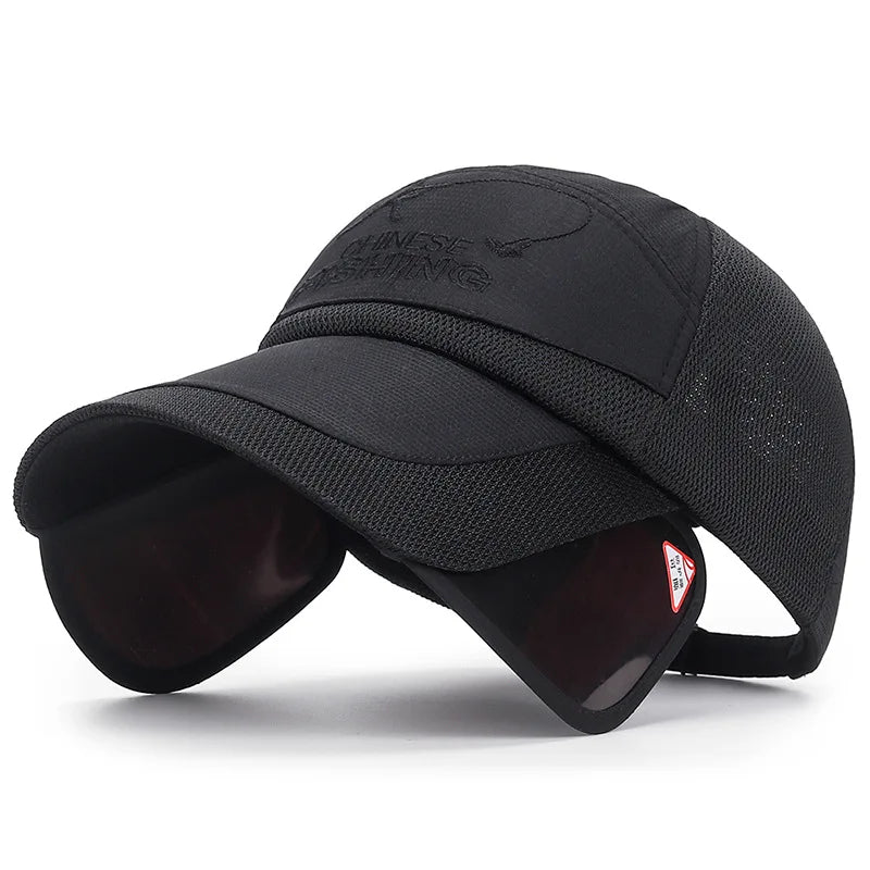 Sunvisor Adjustable Sunvisor Hats Fishing Cap Summer Outdoor Sports Travel Quick-drying Breathable Mesh Baseball Hat