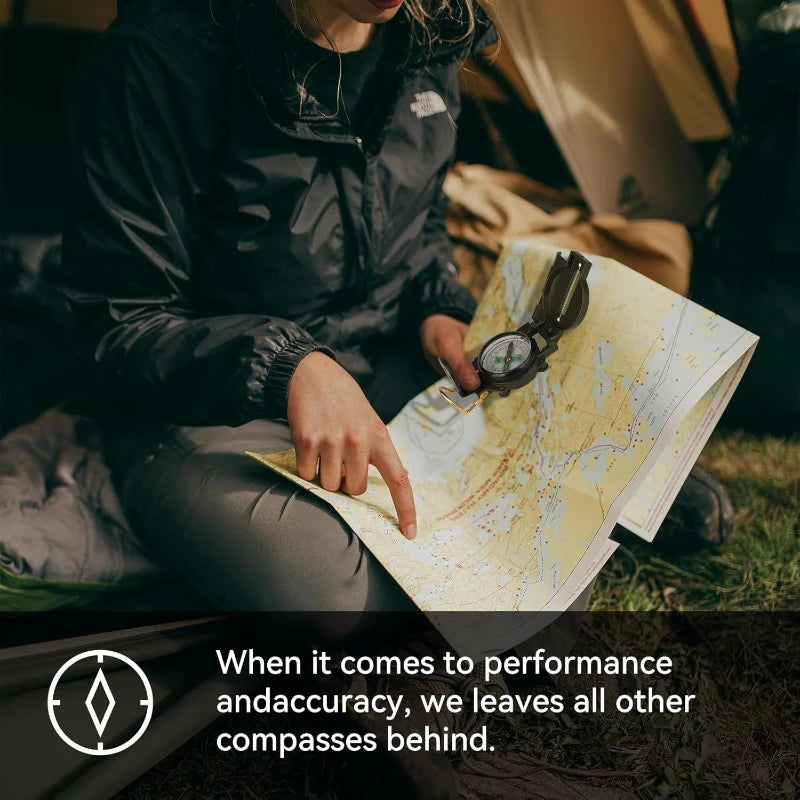 Multi-functional Military Aiming Navigation Compass, Wilderness Children's Survival Compass, Waterproof Magnetic Equipment