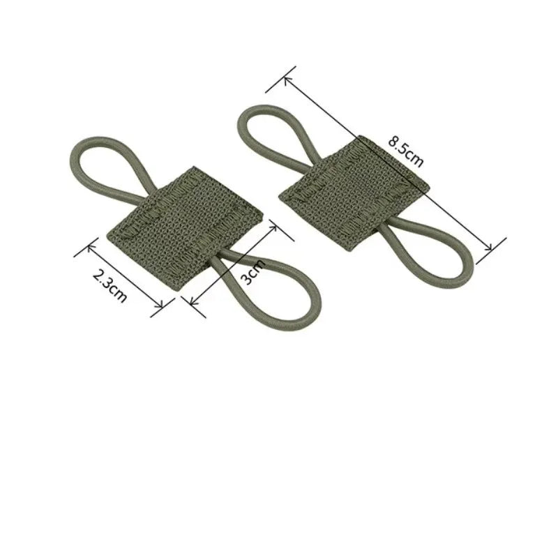 10pcs MOLLE Elastic Nylon Webbing Ribbon Buckle Outdoor Hiking Hunting Backpack Vest PTT Antenna Stick Pipe Binding Retainer
