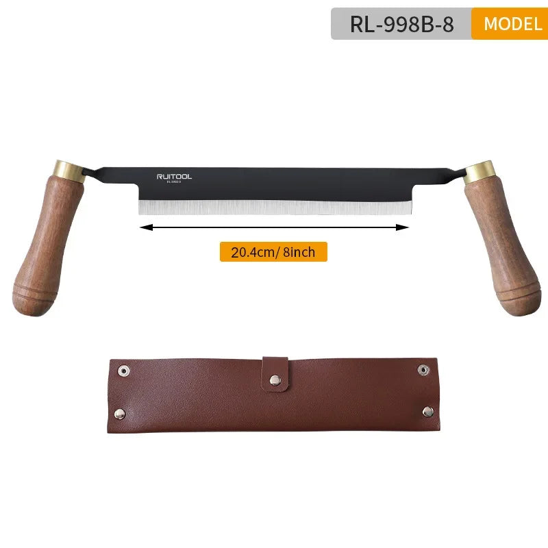 4/6/8 Inch Woodworking Straight Line Draw Knife Multifunctional Carpentry Shovel Tree Peeling Planer Carbon Steel Bark Scraper