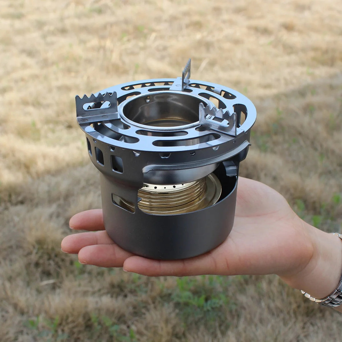 Outdoor Portable Mini Alcohol Stove High-temperature Alcohol Stove Accessories Water Heating Stove Camp Cooking Supplies