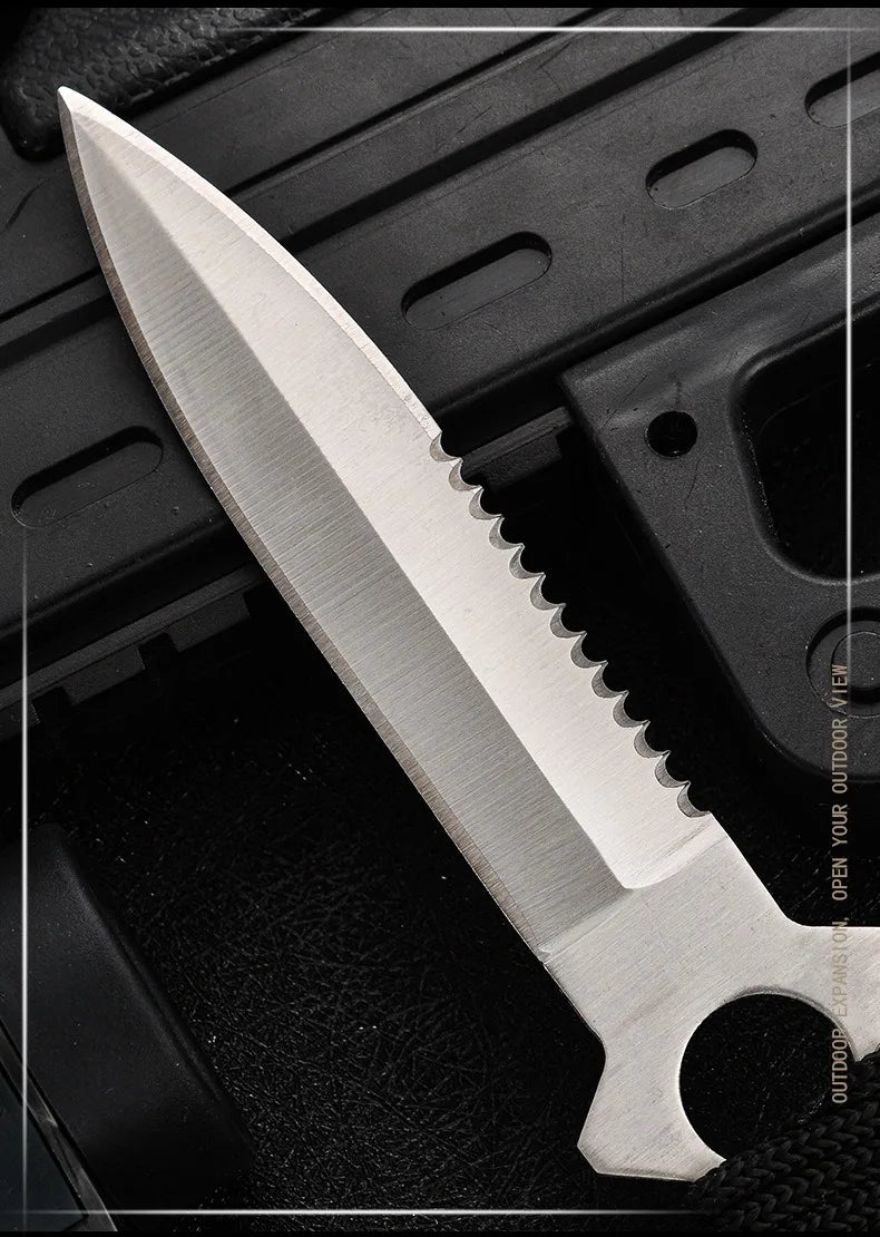 Field high hardness sharp tactical knife Outdoor knife Portable small straight knife Wilderness survival defense knife