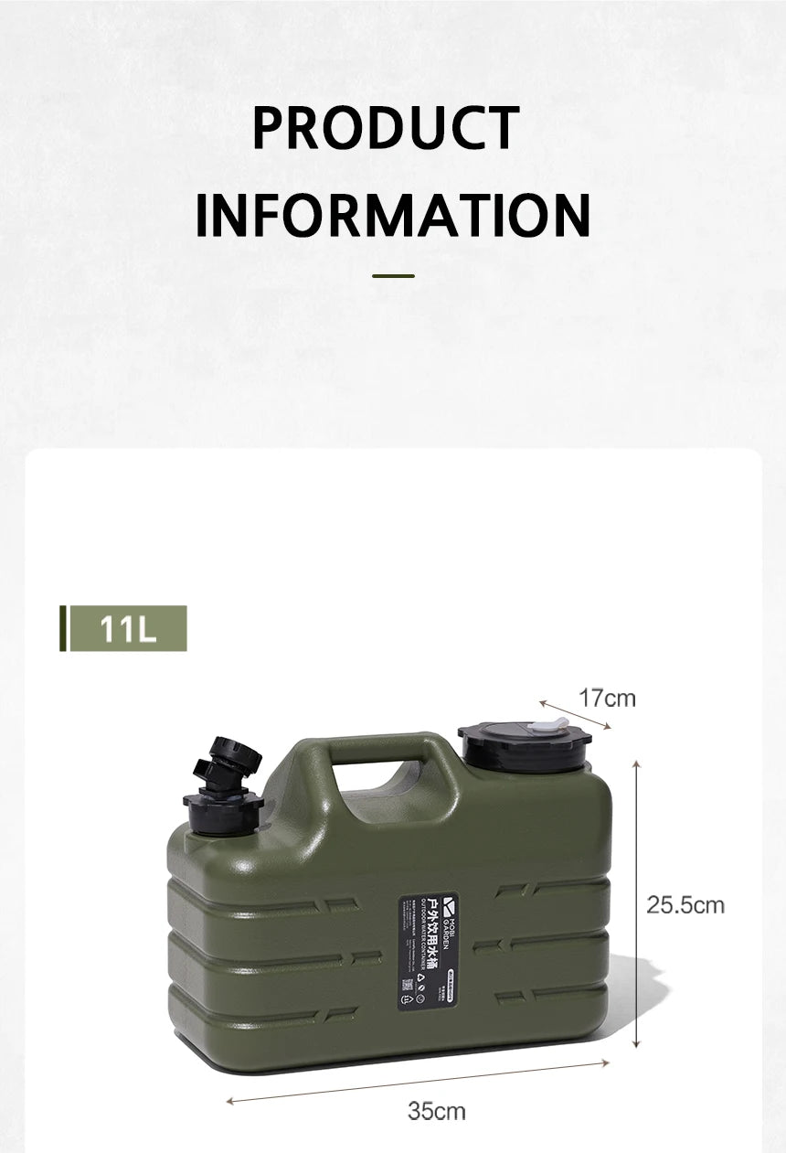 Mobi Garden 11L ,18.5L  Water Bucket Portable Handle Tank Container Ultralight Large Capacity Hiking Water Container