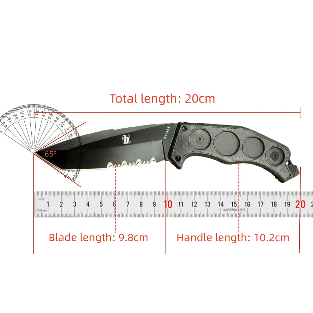 KA5557- Field tactical small straight knife, camping adventure knife, mountain climbing and fishing rescue tool, Fruit knife