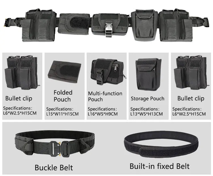 Yakeda Gear User Outdoor Black Hunting Tactics Law Enforcement Duty Security Traffic air gun Belt airsoft equipment Camo
