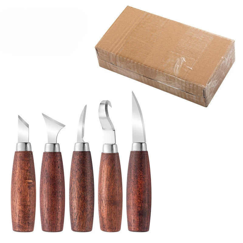 Hand Carving Knife Set for Pumpkin Carving Wood Spoon Sculpture Gift for Beginners Pros Christmas Children's Day