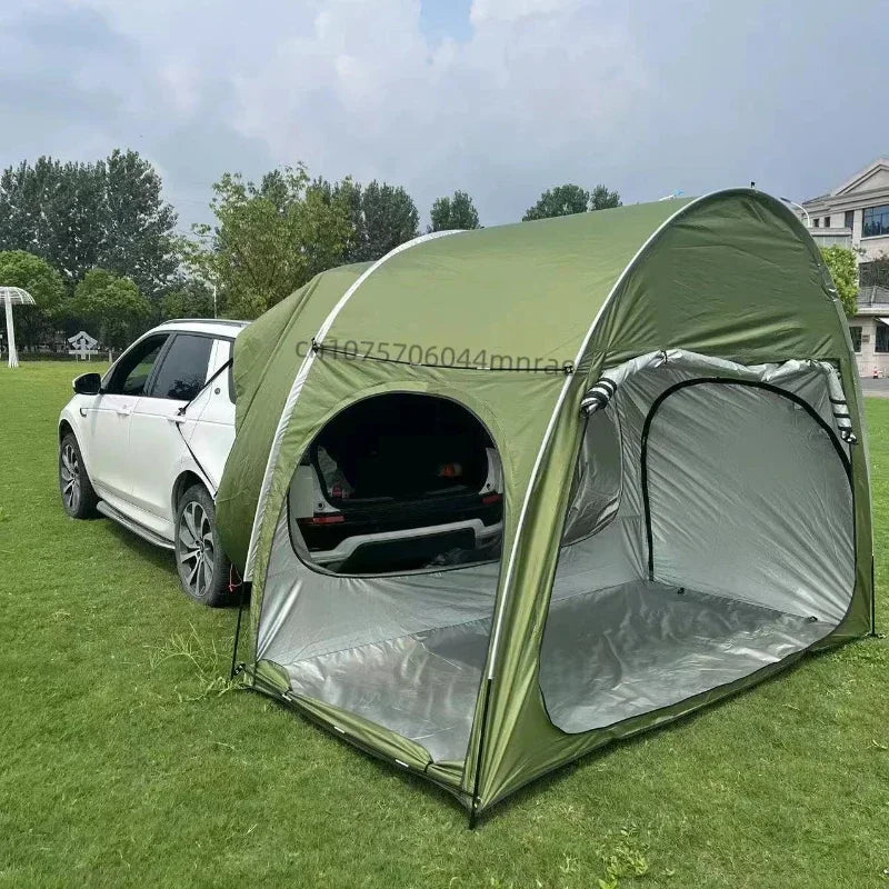 Military Green SUV Tent, Rear Car Connected Multifunctional Tent, Outdoor Camping Waterproof Windproof Tent
