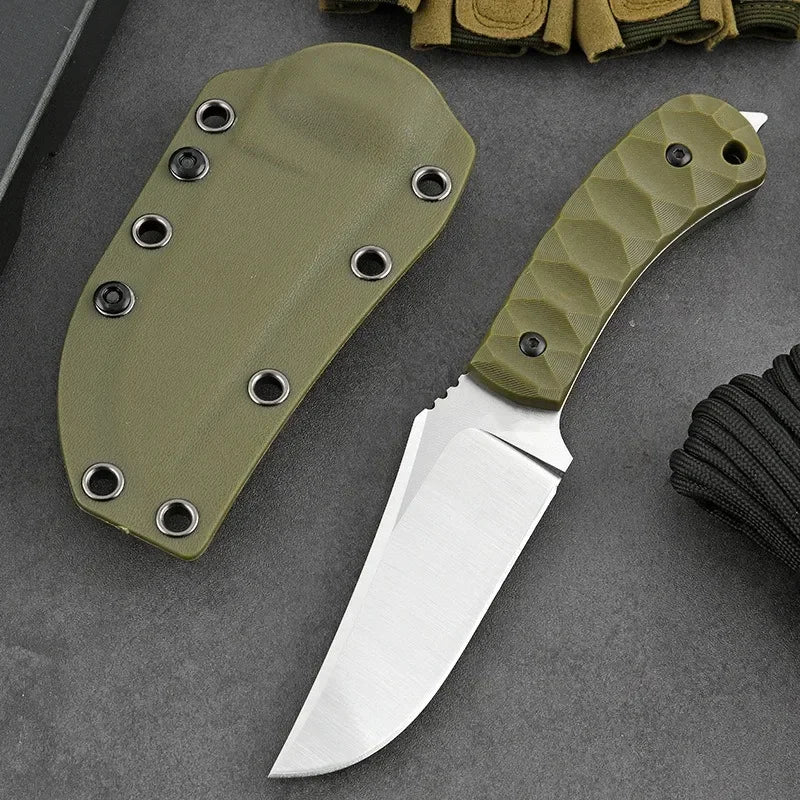 New Outdoor high hardness straight knife EDC wilderness camping survival  knife Portable knife multi-functional