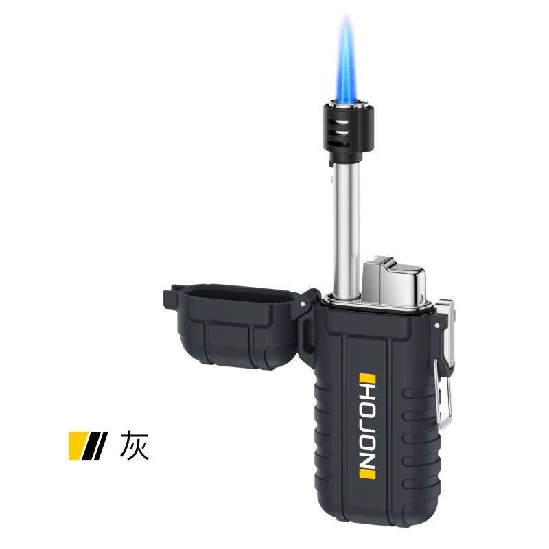 Outdoor Camping Sealed Waterproof Lighter Lighter Lightweight Portable Retractable Ignition with Lanyard Inflatable Lighter