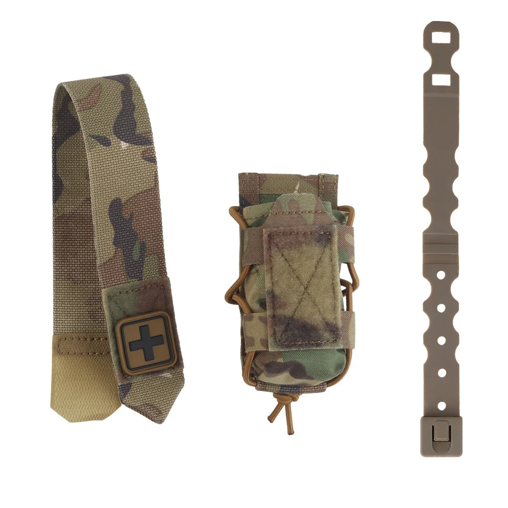 Tactical Tourniquet Pouch Versatile TQ Holder Quick Deploy Trauma Kit Storage Molle Clip Combat Belt Hunting Vest Accessories