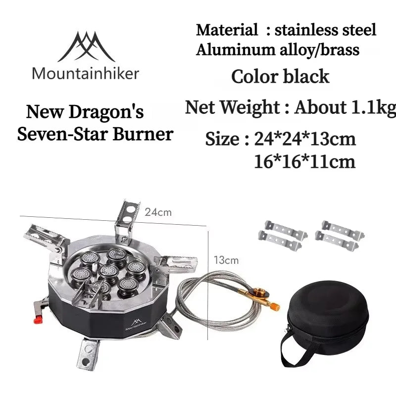 Mountainhiker Burner 15800W 19800W Gas Stove Cookware Portable Furnace Picnic Barbecue Supplies Outdoor Camping Hiking Tourist