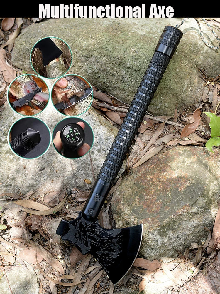 Foldable Tactical Axe Tomahawk Army Outdoor Hunting Camping Survival Machete Axes Portable Tomahawk Camping Hatchet Tool Kit