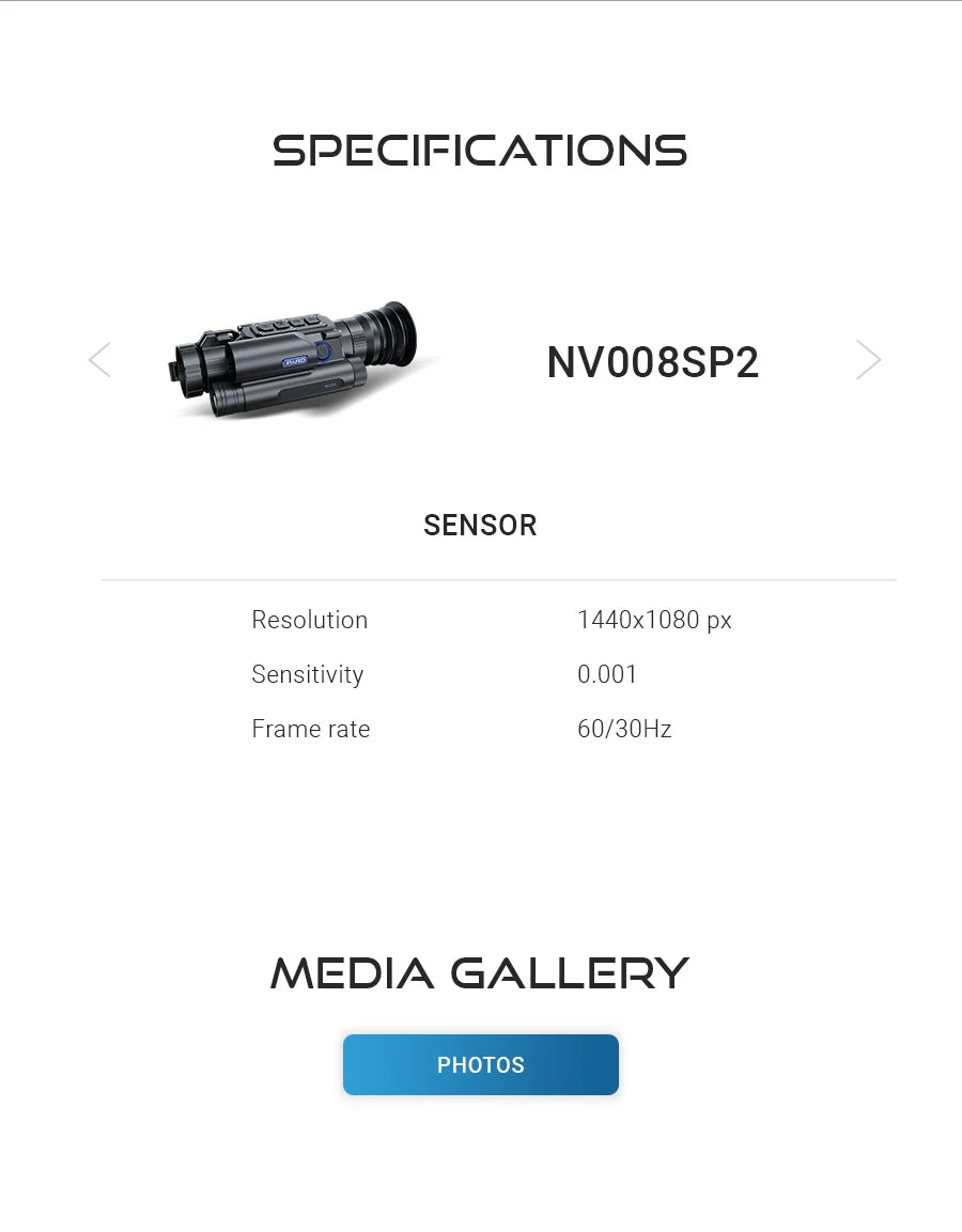 PARD NV008SP2LRF Monocular 2688*1520 NETD 20mK WiFi Waterproof Digital Camera