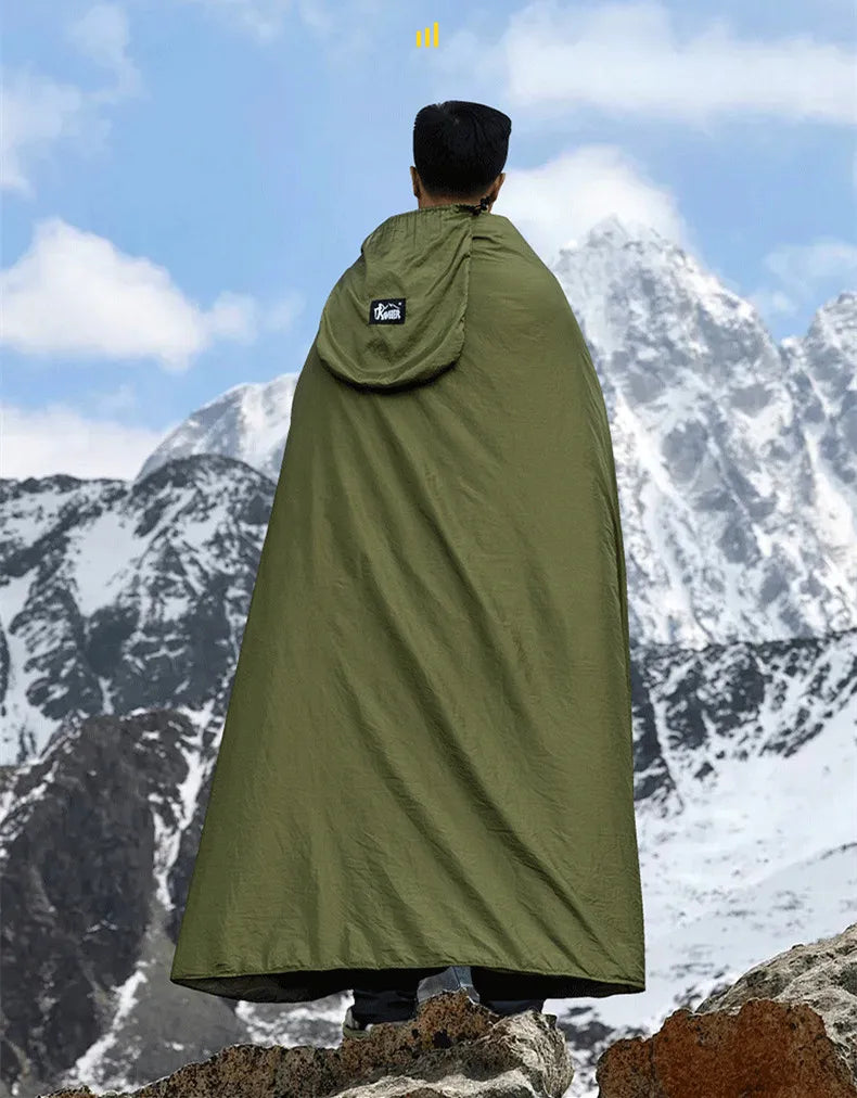 Outdoor Hammock with Sleeping Bag, Warm Comfortable Anti-Roll Design, Heavy Duty Windproof Cold Proof Camping Bed