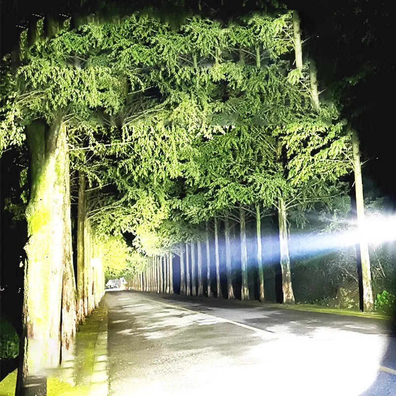 2025 NEW Ultra Bright LED Flashlight 85000000LM Strong Light Tactical Torch Rechargeable Portable Lamp Outdoor Camping Lantern