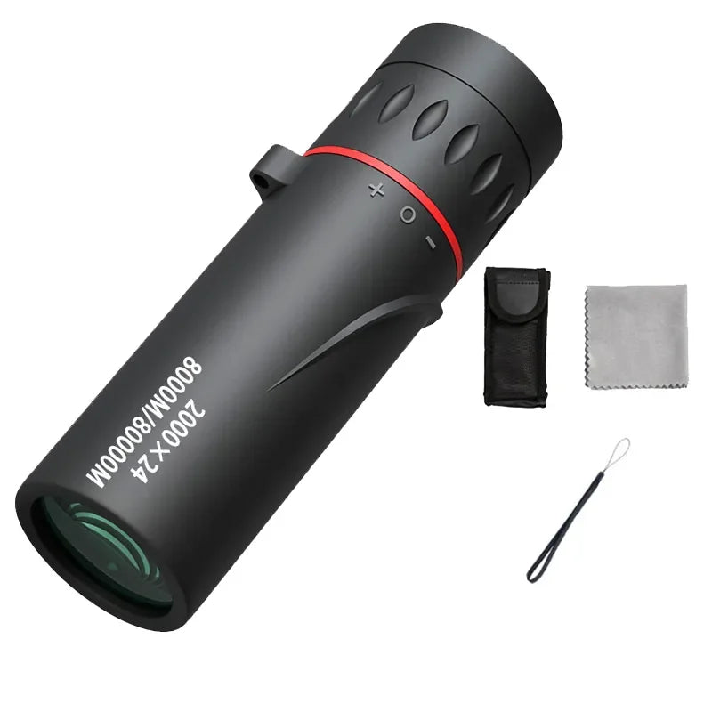 2000x24 Monocular Telescope Mini Portable HD Low Light  Binocular Waterproof Outdoor Camping Climbing Birdwatching Telescopes