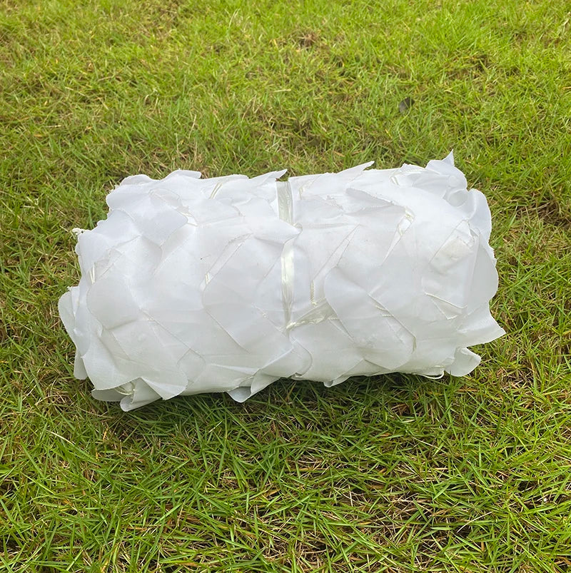 Welead 1.5m White Reinforced Camouflage Net Army Garden Decoration Fence Shade Hiding Mesh Outdoor 2m 3m 4m 5m 6m 7m 8m