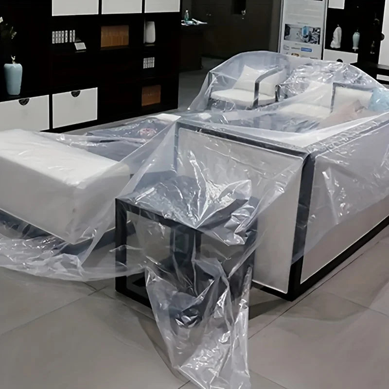 Waterproof Tarp Tarpaulin Clear Cover PE Film With Grommets Garden Balcony Patio Canopy Awnings Winter Plants Greenhouse Tarp