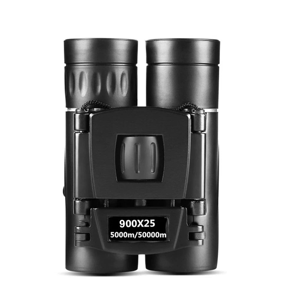 HOMEFISH 900x25 HD Zoom Portable Powerful Binoculars Long Range BAK4 Telescope Jumelles Folding Low Light Binoculars for Hunting