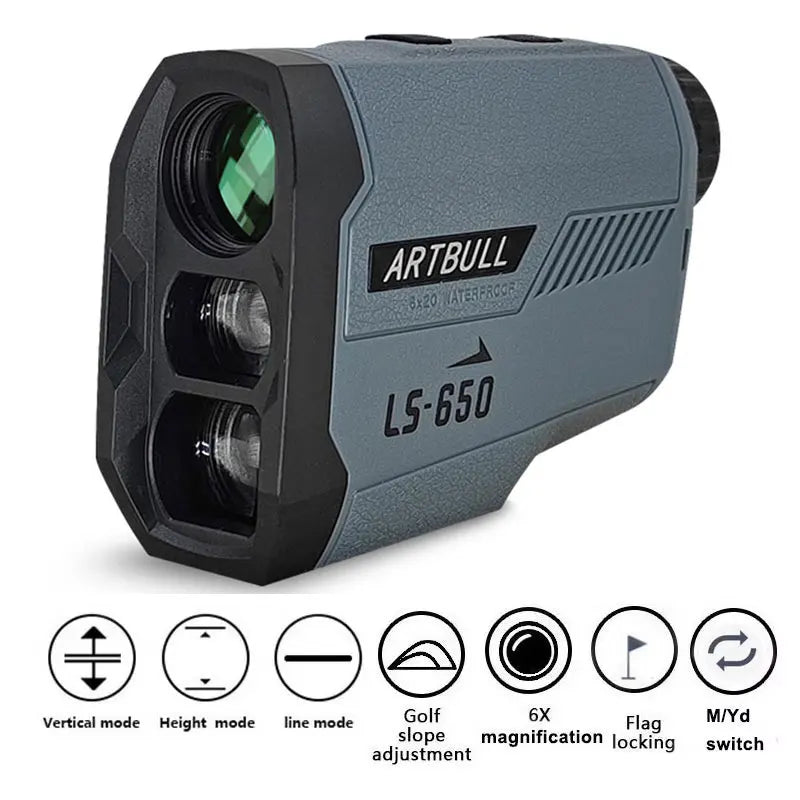 ARTBULL Laser Rangefinder Hunting Outdoor 1200M 650M Golf Rangefinder with Flag-Lock Slope Adjusted Distance Meter