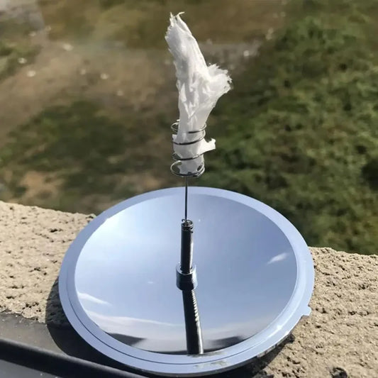 Outdoor Solar Lighter Camping Survival Fire Waterproof & Windproof Fire Starter Outdoor Emergency Tool Gear Accessories Outdoor